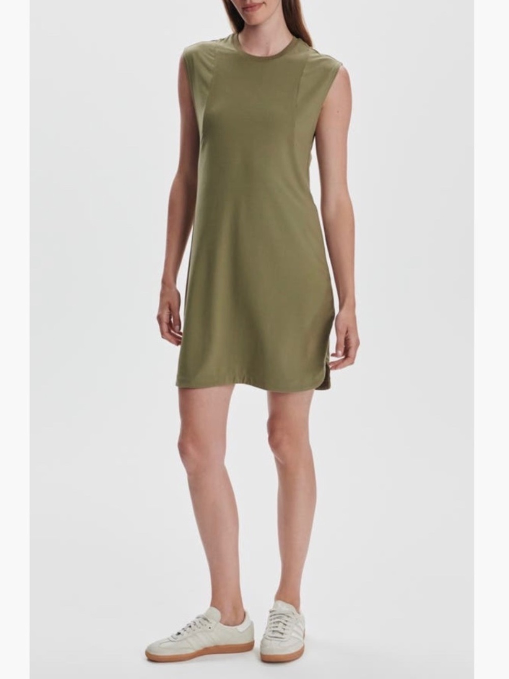 Varley Naples 31.5 Dress Dusky Green SZ XL